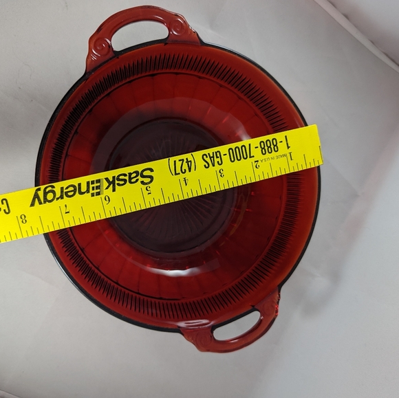 Vintage Anchor Hocking Coronation Royal Ruby Depression Glass Bowl set - Picture 12 of 12